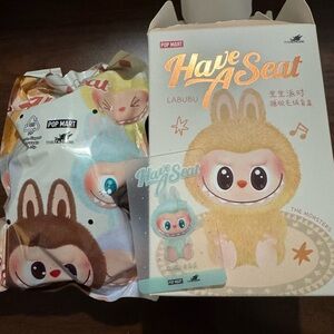 Authentic Pop Mart Labubu 'Have A Seat' Collectible Pendant QuQu